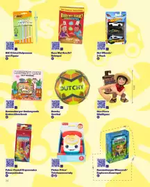 Bol.com folder | Het Grote Speelgoedboek Pagina 34: Dutchy Voetbal, BIC Cristal Balpennen met Figuur