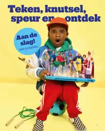 Bol.com folder | Het Grote Speelgoedboek Pagina 5: Teken, knutsel, speur er ontdek Aan de slag! met je helden AGUL От 5