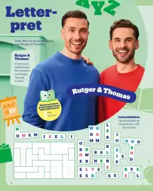 Bol.com folder | Het Grote Speelgoedboek Pagina 6: Letter- pret Lees, leer en ga op avontuur met Rutger & Thomas. COMMO