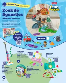 Bol.com folder | Het Grote Speelgoedboek Pagina 64: Fisher-Price Leerplezier Verhalenboek Versjes, Fisher-Price Doktersset