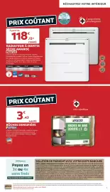 Catalogue Bricomarché page 3: Amaroc Radiateur à inertie sèche Noirot €118,13, COTEKA BÛCHES DE BOIS DENSIFIÉ €3,43