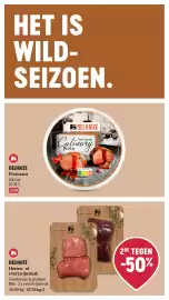 Delhaize folder week 41 Pagina 17: Herten- of everzwijnsteak €27,74, Delhaize portosaus €3,09