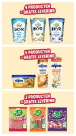 Delhaize folder week 41 Pagina 2: 4 PRODUCTEN EGRATIS LEVERING (Arla Arla Arla SKYR SKYR SKYR NATUREL NATURE 0% FAT VANILLE