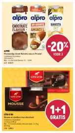 Delhaize folder week 41 Pagina 25: Côte d'or mousse of moelleux met chocolade €3,99, Alpro plantaardige drank €4,92