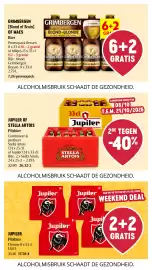 Delhaize folder week 41 Pagina 41: Bier Grimbergen Blond-Blonde €7,26, Jupiler of Stella Artois Pilsbier €26,32