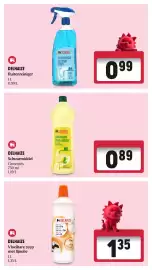 Delhaize folder week 41 Pagina 53: Delhaize schuurmiddel €0,89, Vloeibare zeep met lijnolie €1,35