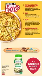Delhaize folder week 41 Pagina 8: KOOK MET JE SUPER DEALS 1. VERWARM DE OVEN VOOR OP 180°C. Bekleed een taartvorm met