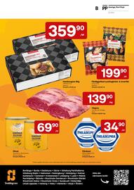 Snabbgross reklamblad Sida 16: Monte Castello gröna oliver med pimento €69,90, Gastrino hamburgare 90g €359,90