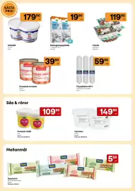 Snabbgross reklamblad Sida 12: Sevan pressad vitlök €109,90, Arla Pro Matlagningsgrädde €19,90