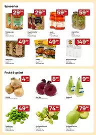 Snabbgross reklamblad Sida 9: Gul lök €4,90, Lazzat mango pulp €29,90