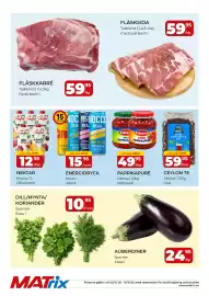 Matrix Butikerna reklamblad vecka 41 Sida 2: Fläskkarré €59,95, Fläksida €59,95
