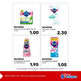 Volantino Iper Tosano settimana 41 Pagina 2: Nuvenia Proteggislip assortito €1,95, Nuvenia Pure sens. regular €2,30