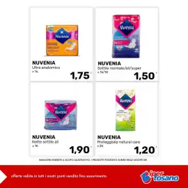 Volantino Iper Tosano settimana 41 Pagina 3: Nuvenia Sottile normale/ali/super €1,50, Nuvenia proteggislip natural care €1,20