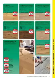 Holz Possling Prospekt Seite 3: Fertigparkett • Landhausdiele Oberfläche geölt • ca. 3,6 mm Nutzschicht Fertigparkett Flora