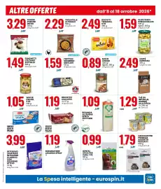 Volantino Eurospin Pagina 15: Amo essere Veg bevanda all'avena €1,09, Biscotto Ciocopiù €1,19