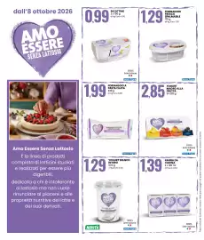 Volantino Eurospin Pagina 8: Ricottine Amo Essere €0,99, Formaggio fresco spalmabile Amo Cerele €1,29