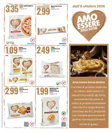 Volantino Eurospin Pagina 9: Amo Essere base per pizza rotonda €2,99, Pasta assortita Amo Essere senza glutine €1,09