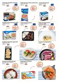 Volantino Gelmarket Pagina 6: Cozze mezzo guscio €3,99, Filetti di Trota iridea salmonata €5,59