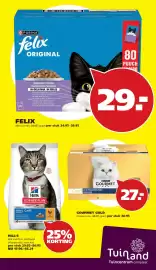 Tuinland folder Pagina 8: Purina felix original €29,00, Gourmet gold mousse mix €27,00