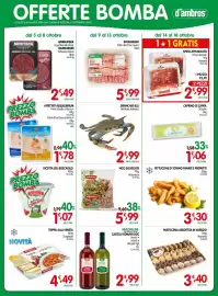 Volantino D'Ambros Pagina 16: Castelli Romani DOC Villa dei Tigli €2,99, Caprino di capra 3B Latte €1,06