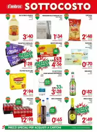 Volantino D'Ambros Pagina 4: Bibite spumador assortite €0,65, Chips Maxi Noi&Voi €2,48