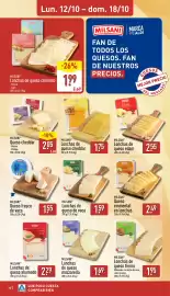 Folleto ALDI semana 42 Página 10: Milsani lonchas de queso de vaca €1,59, Milsani lonchas de queso mozzarella €1,69