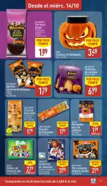 Folleto ALDI semana 42 Página 19: Choeur ratoncitos de chocolate €3,99, Halloween Pasta de Halloween €1,79