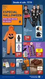 Folleto ALDI semana 42 Página 21: Home Creation bolígrafos borrables halloween €2,99, L&D disfraz polar infantil €9,99