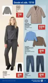 Folleto ALDI semana 42 Página 23: Up2fashion jeans €9,99, Up2fashion cárdigan de punto €9,99
