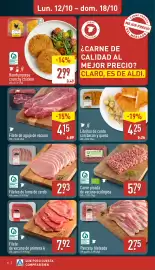 Folleto ALDI semana 42 Página 6: Panceta fileteada €2,75, Carne picada de vacuno ecológica €5,79