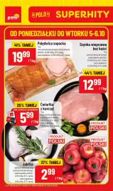 Polomarket gazetka Strona 1: Szynka wieprzowa bez kości €12,99, Jabłka €2,99