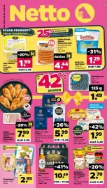 Netto Prospekt woche 42 Seite 1: Krombacher Pils €10,49, BON APPÉTIT Pellkartoffelsalat €1,99