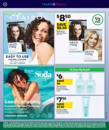 Woolworths catalogue week 41 Page 7: Clairol Nice'N Easy Hair Colour €8,50, My Soda Curl Ritual Shampoo or Conditioner €6,00