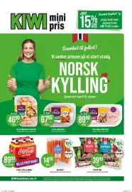 Kiwi kundeavis uke 41 Side 1: Coca-Cola Zero Sugar €89,00, Prior Kyllingfilet €67,90