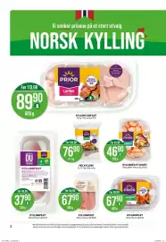 Kiwi kundeavis uke 41 Side 2: Prior kylling lårfilet €89,90, Prior Kyllingfilet €67,90