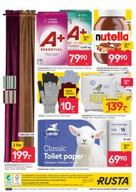 Rusta kundeavis uke 41 Side 16: Nutella Hasselnøtt krem €99,90, Vanter €10,00