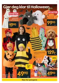 Rusta kundeavis uke 41 Side 9: Halloweenponcho, barn €49,90, Kostymer til hunder og katter €129,00