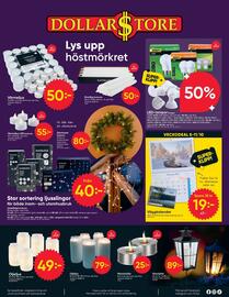 DollarStore annonsblad Sida 8: Energy+ LED-lampor €20,00, Oljeljus €79,00