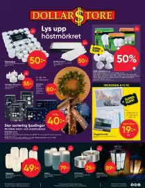 DollarStore annonsblad Sida 8: Energy+ LED-lampor €20,00, Oljeljus €79,00