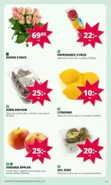 Tempo reklamblad vecka 41 Sida 2: ROSOR 9-PACK Goog 6995 Ist 25:- ist 22:- Ist 0 PAPRIKAMIX 3-PACK 400g, land se rp. klass