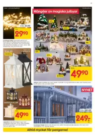 Rusta reklamblad vecka 41 Sida 11: Ljuslyktor med LED-lampor €49,90, Ljusslinga Istapp €249,00