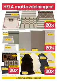 Rusta reklamblad vecka 41 Sida 3: Alla dörrmattor €23,90, Bomullsmattor €199,00