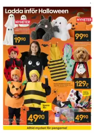 Rusta reklamblad vecka 41 Sida 9: Ladda inför Halloween NYHETER NYHETER Halloween dekoration Spöke Finns i storlekarna 7,9