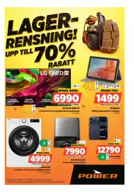 Power reklamblad vecka 41 Sida 1: LG 4K Smart QNED TV €6.990,00, Lg tvättmaskin €4.999,00