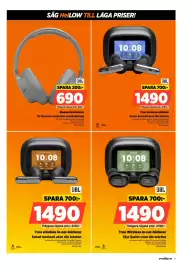 Power reklamblad vecka 41 Sida 11: Jbl true wireless in-ear-hörlurar €1.490,00, Jbl bluetooth-hörlurar €690,00