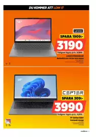 Power reklamblad vecka 41 Sida 13: Cepter 14" bärbar dator €3.990,00, Lenovo Chromebook €3.190,00