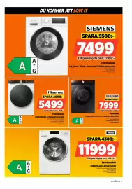 Power reklamblad vecka 41 Sida 27: Hisense tvättmaskin €5.499,00, Samsung tvättmaskin €7.999,00