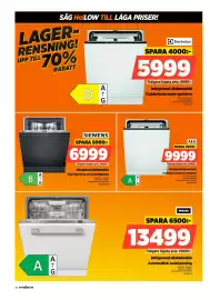 Power reklamblad vecka 41 Sida 30: Siemens integrerad diskmaskin €6.999,00, AEG integrerad diskmaskin €9.999,00