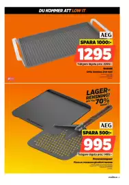 Power reklamblad vecka 41 Sida 47: AEG pizzabakningsset €995,00, Aeg stekhäll €1.295,00