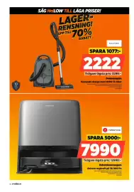 Power reklamblad vecka 41 Sida 50: Roborock Robotdammsugare €7.990,00, Nilfisk dammsugare €2.222,00